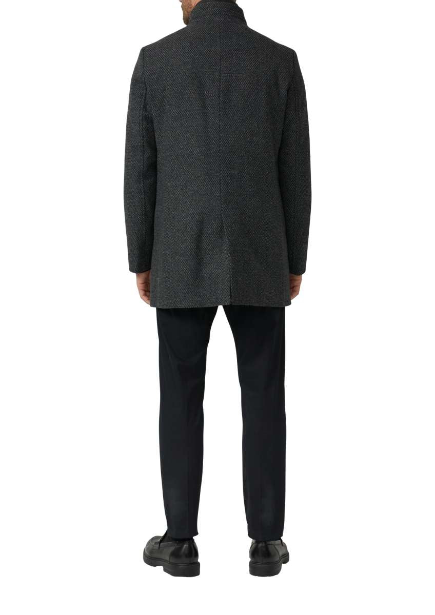 Outdoor-Mantel Black Label ind Schwarz/Grau