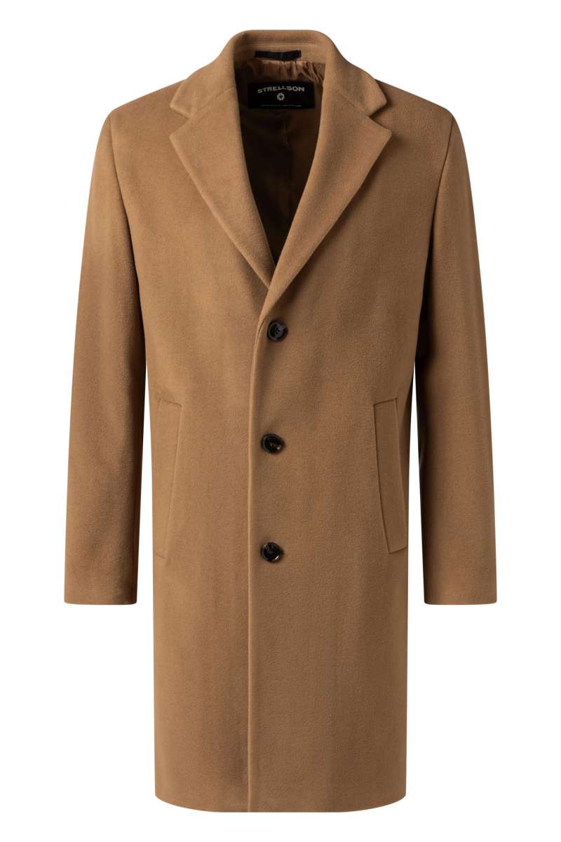 Wollmantel in Medium Beige