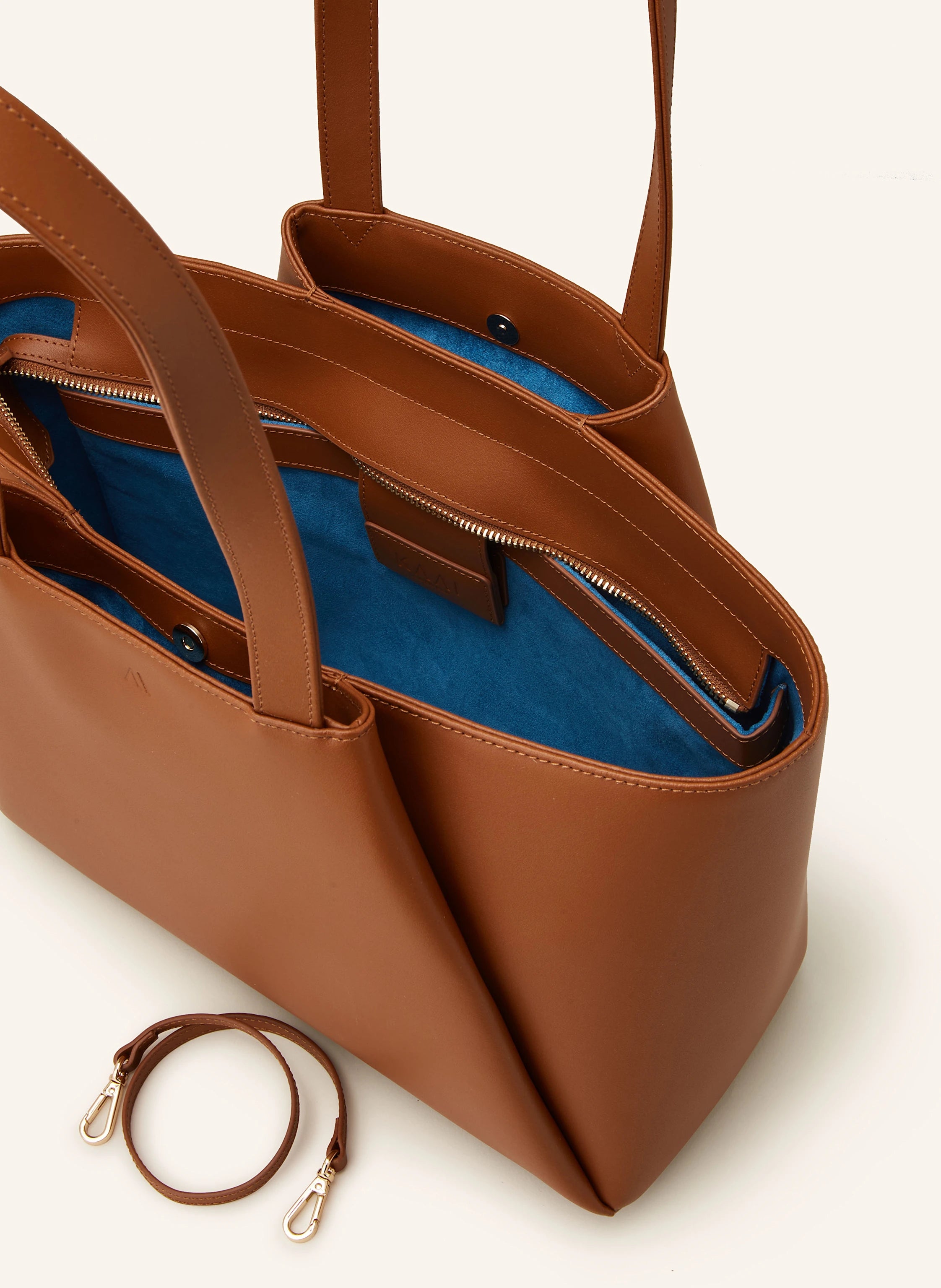 Edle SHOPPER in COGNAC